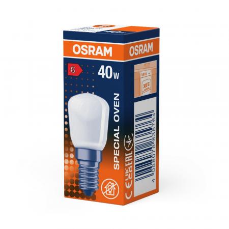 OSRAM E14 Backofenlampe SPC.T CL 40 W 230V matt